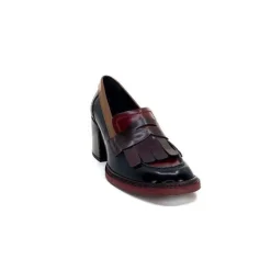 Pertini 32321 D4 Cuir Glace Noir Bordeaux