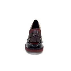 Pertini 32321 D4 Cuir Glace Noir Bordeaux
