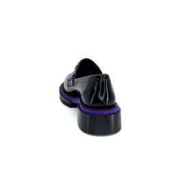 Pertini 32416 D7 Cuir Noir Violet