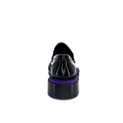 Pertini 32416 D7 Cuir Noir Violet