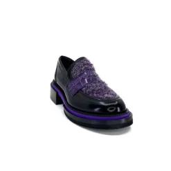 Pertini 32416 D7 Cuir Noir Violet