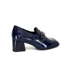 Regarde Le Ciel Vanessa 02 Cuir Vernis Bleu Marine