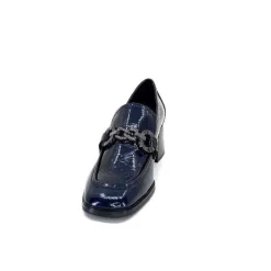 Regarde Le Ciel Vanessa 02 Cuir Vernis Bleu Marine