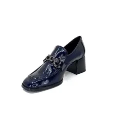 Regarde Le Ciel Vanessa 02 Cuir Vernis Bleu Marine