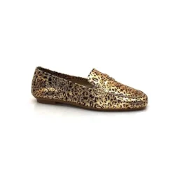 Reqins Hema Cuir Gold Leopard