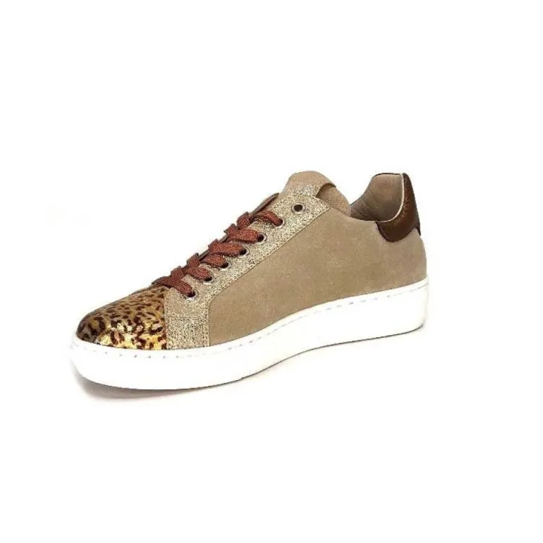 Reqins Sun Stella Mix Cuir Daim Beige