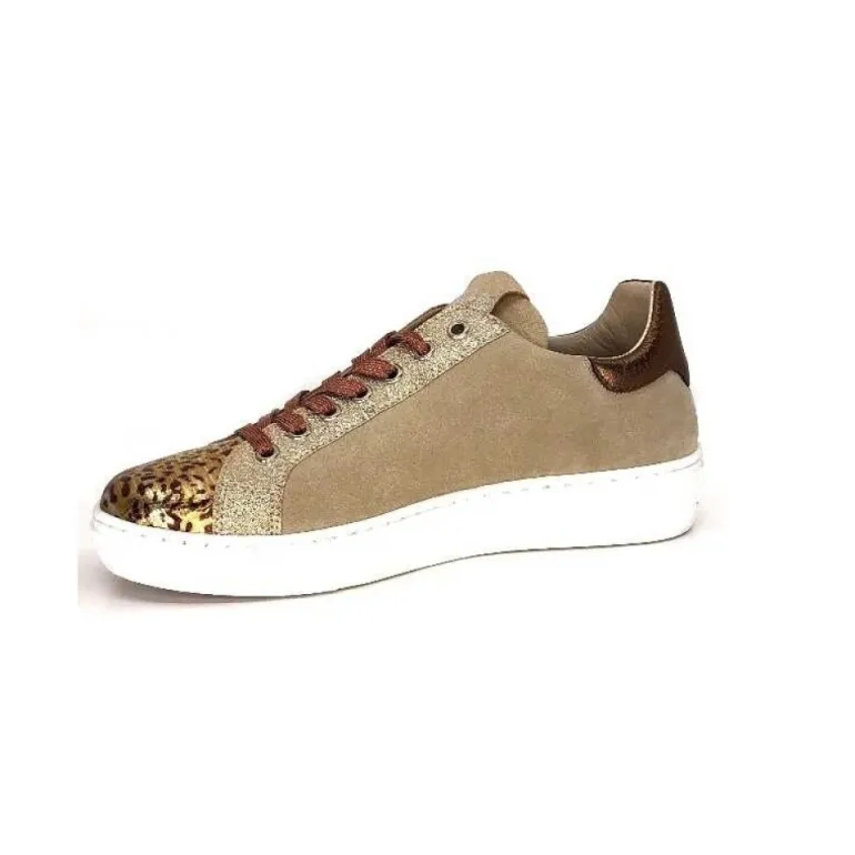 Reqins Sun Stella Mix Cuir Daim Beige