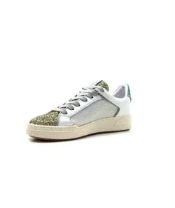 Semerdjian Smr Duck 9433 Cuir Blanc Glitter Or