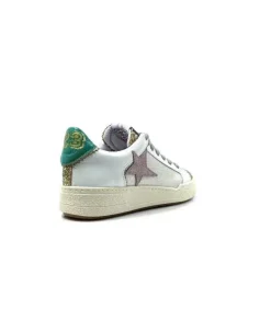 Semerdjian Smr Duck 9433 Cuir Blanc Glitter Or