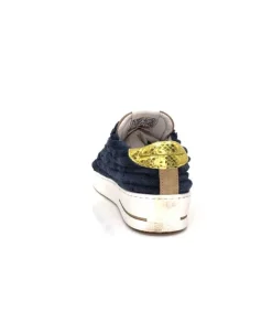 Semerdjian Smr Maya 8676 Velours Bleu Daim Beige