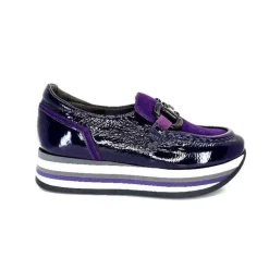 Softwaves 7.78.61 Cuir Vernis Et Daim Violet