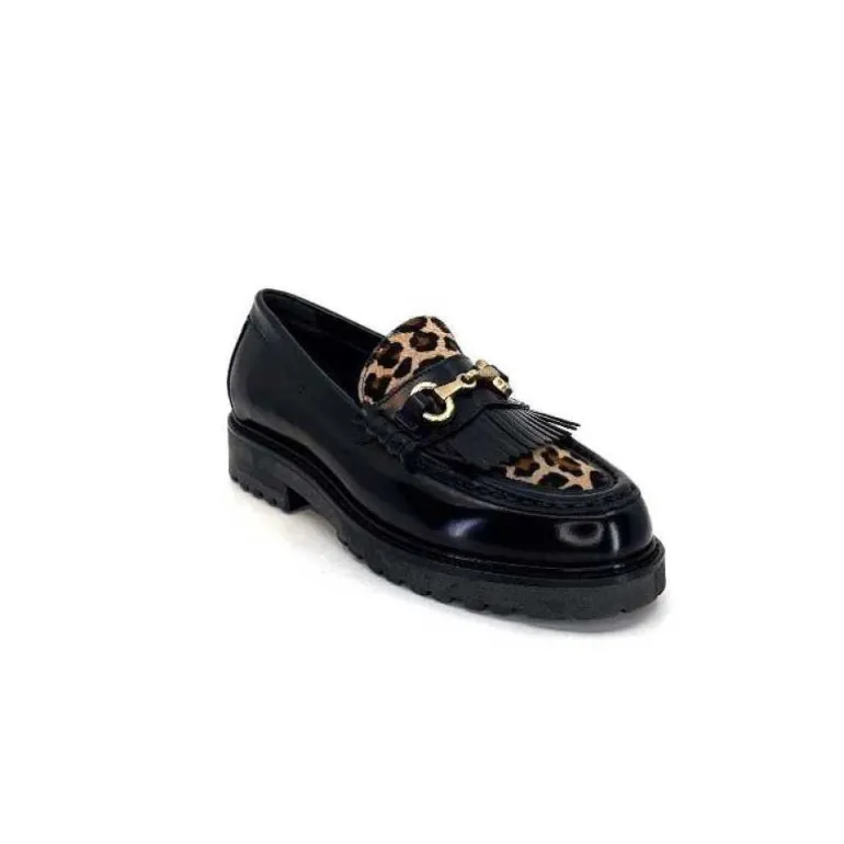 Triver Flight 707.01B Cuir Noir Poulain Leo