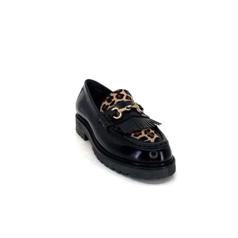 Triver Flight 707.01B Cuir Noir Poulain Leo