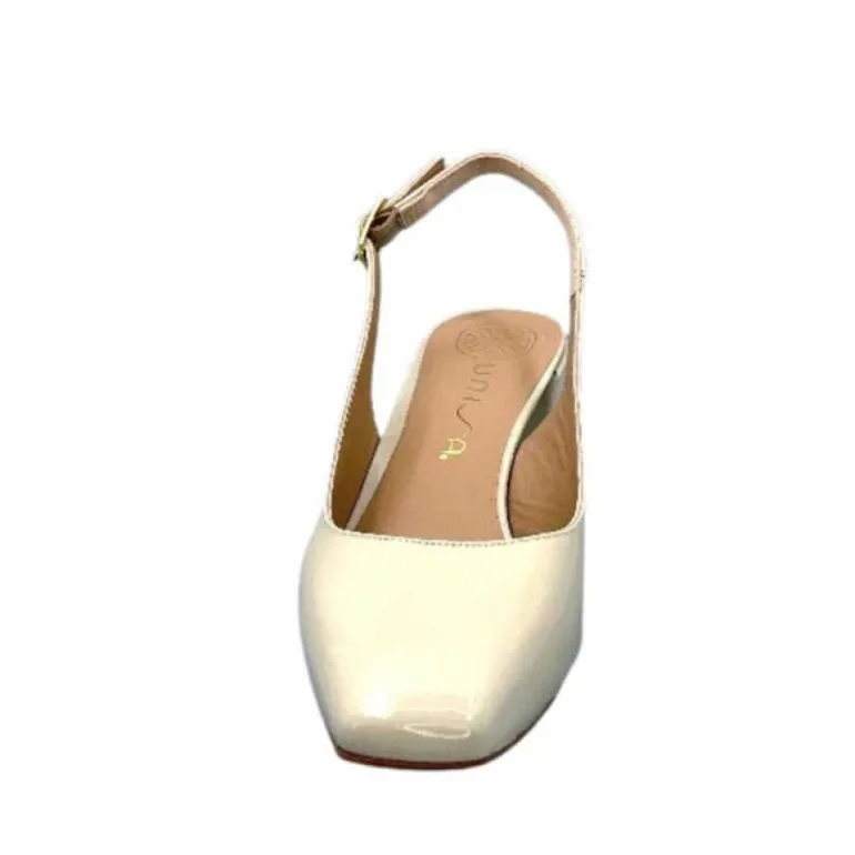 Unisa Lauri Cuir Vernis Creme