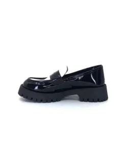 We Do 11244 Cg Cuir Noir & Vernis Blanc