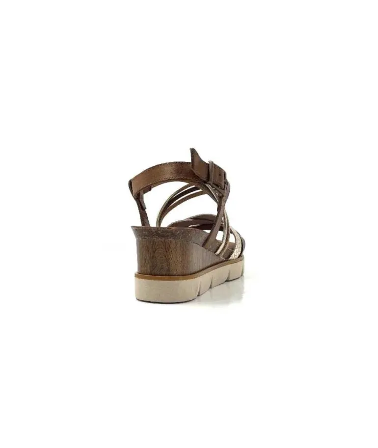 Xapatan 1536 Avellana Cuir Or Marron