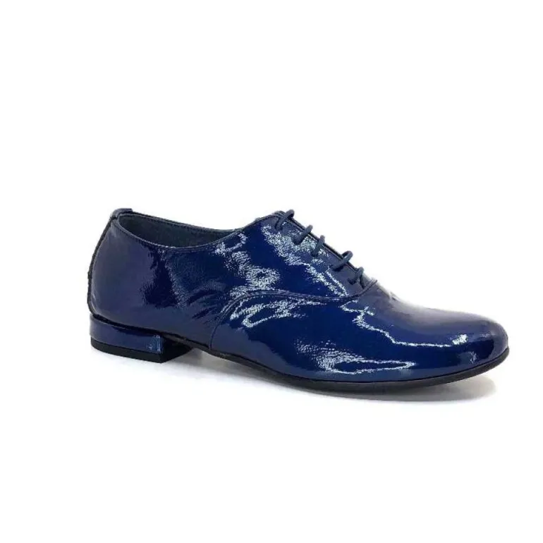 Xavier Danaud Cross Cuir Vernis Bleu