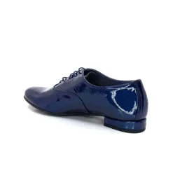 Xavier Danaud Cross Cuir Vernis Bleu