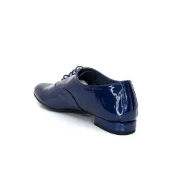 Xavier Danaud Cross Cuir Vernis Bleu