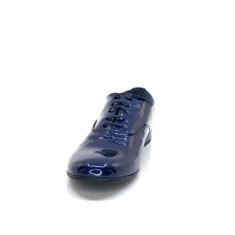 Xavier Danaud Cross Cuir Vernis Bleu