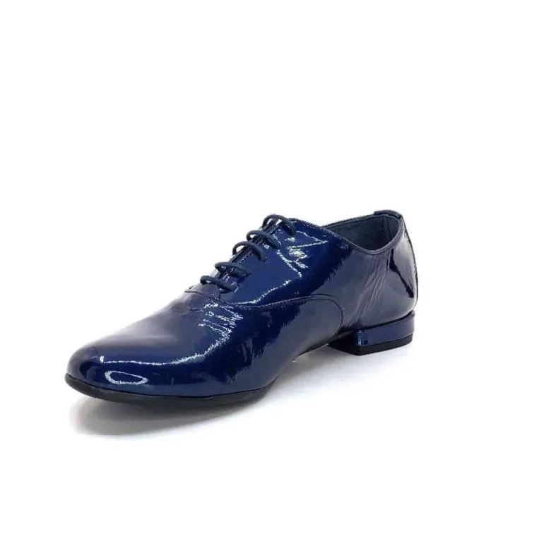 Xavier Danaud Cross Cuir Vernis Bleu