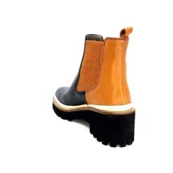 Xsa 9176 Calf Cuir Noir Camel