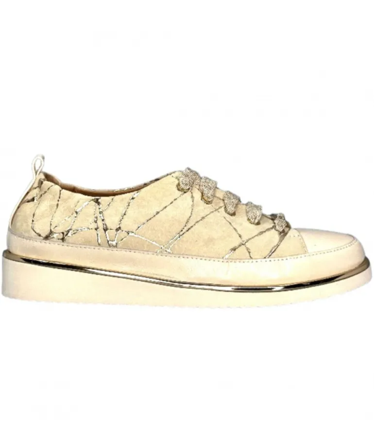 Xsa 8010 Daim Beige Cuir Or