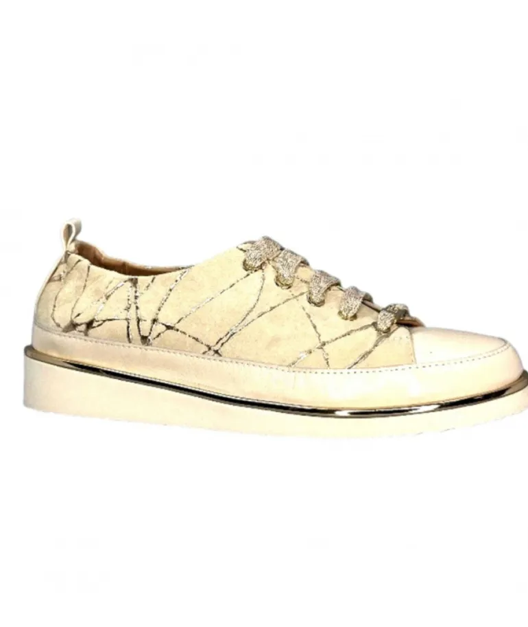 Xsa 8010 Daim Beige Cuir Or