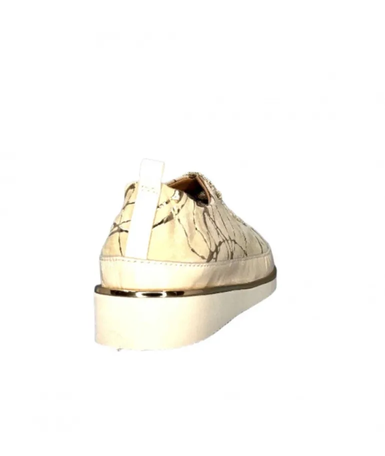 Xsa 8010 Daim Beige Cuir Or