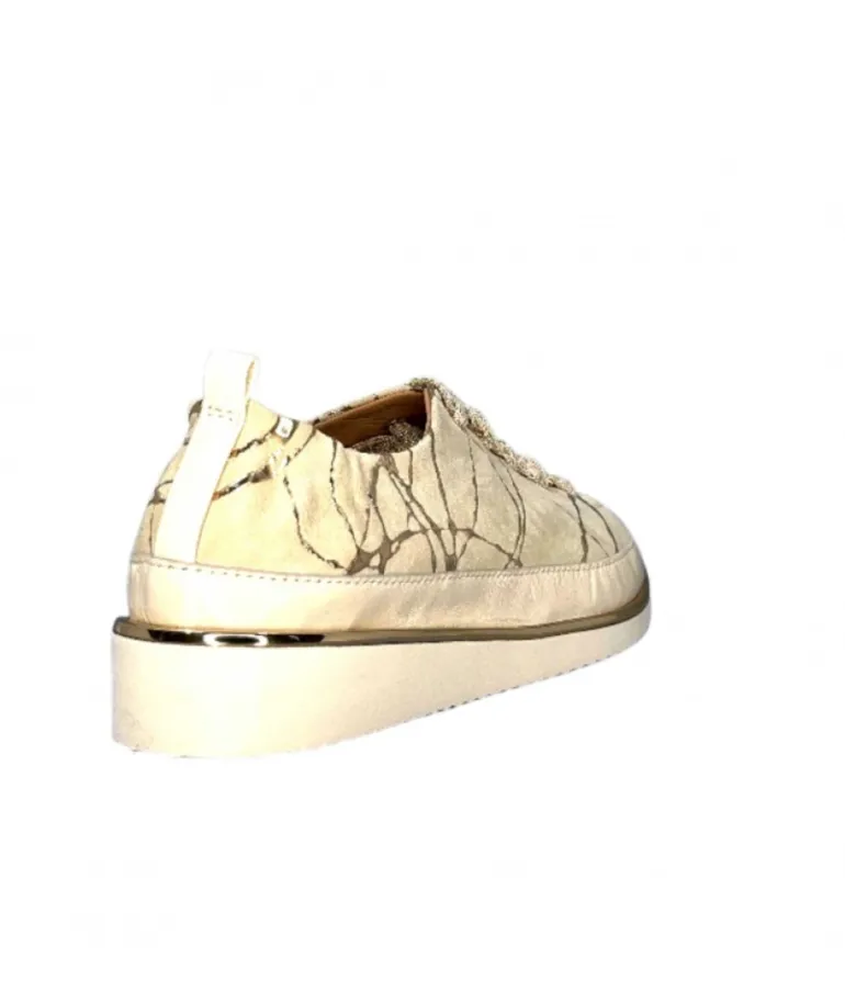 Xsa 8010 Daim Beige Cuir Or