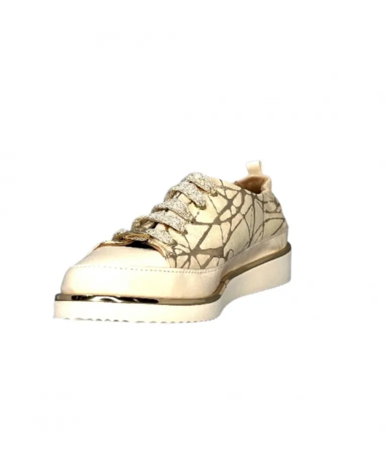 Xsa 8010 Daim Beige Cuir Or