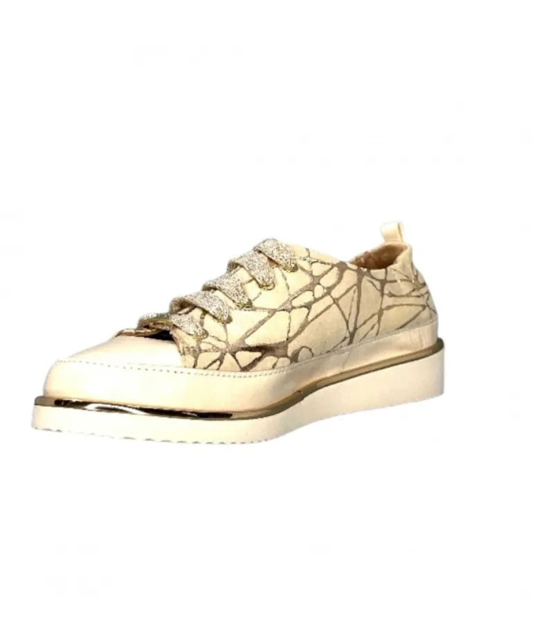 Xsa 8010 Daim Beige Cuir Or
